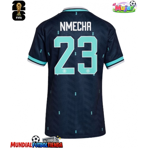 Camiseta Alemania Felix Nmecha #23 Segunda Equipación Replica Mundial 2026 para mujer mangas cortas